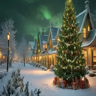 green christmas wallpaper