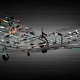 notes music background