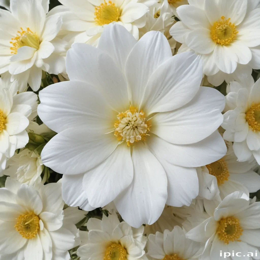 background white flower