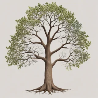 tree drawing png