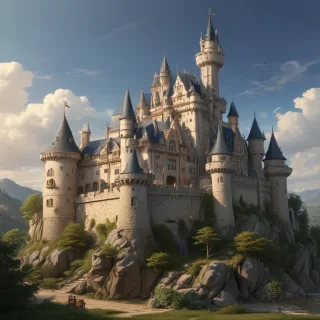 cartoon of castle