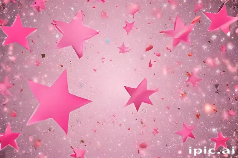 pink stars png