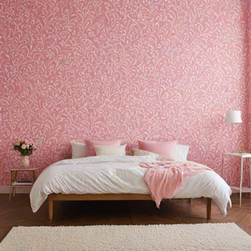 pink wall paper