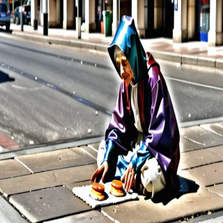 begging