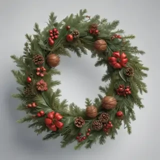 christmas wreath transparent