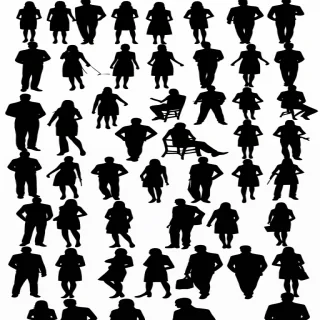 people silhouette png