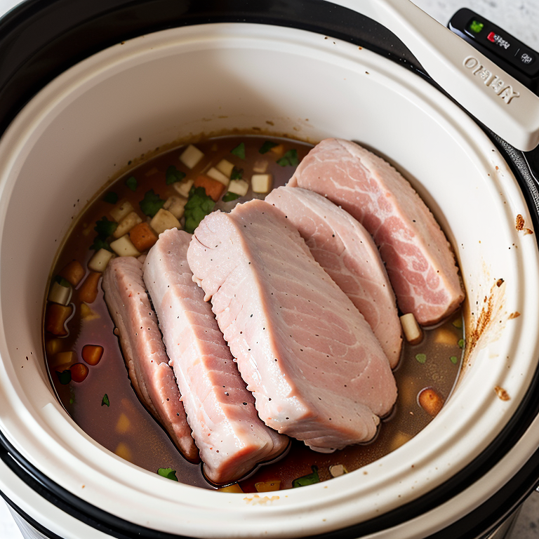 frozen pork loin in the crock pot
