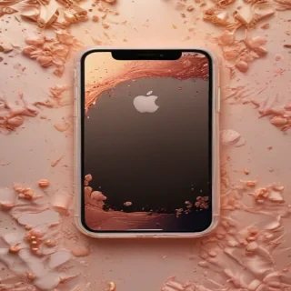 rose gold iphone screensaver