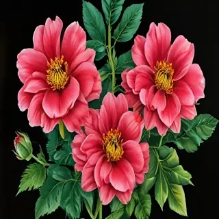 flower color drawings
