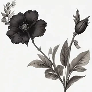 black flower png