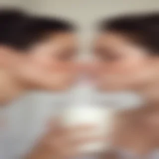lesbians drinking milk