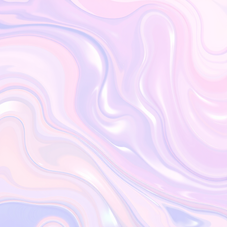 Create an abstract image featuring swirling pastel colors with a glossy, iridescent texture resembling fluid or flowing liquid with hints of pink, blue, and metallic sheen.