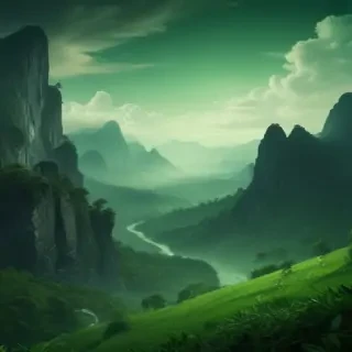 green fade background