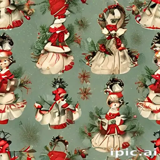 vintage christmas images to print