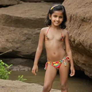 indian kid bikini