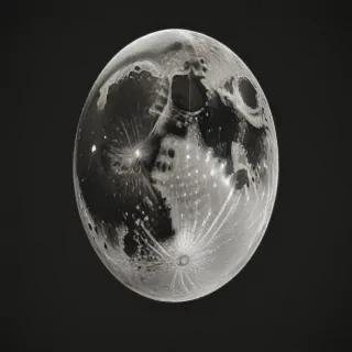 drawing of the moon