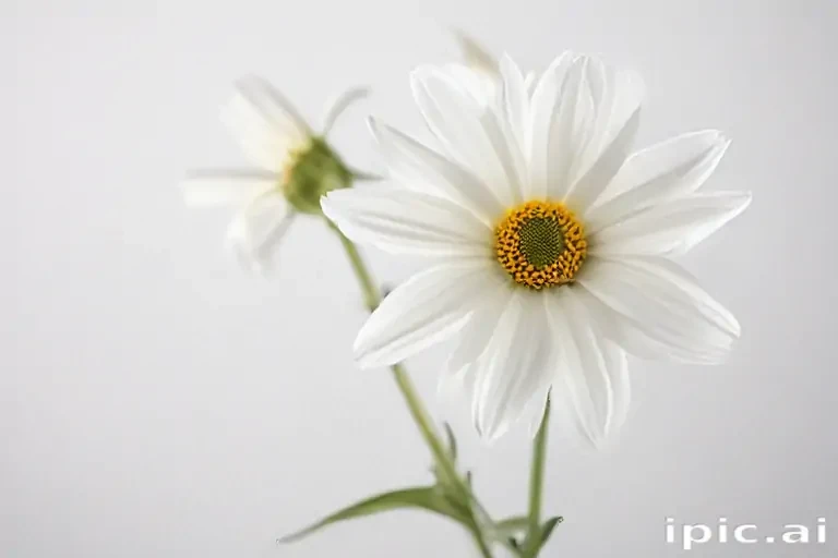 white background flower
