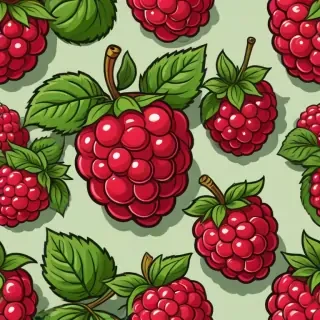 cartoon raspberry
