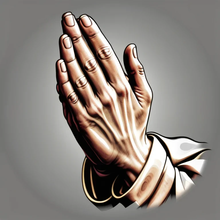 praying hands transparent