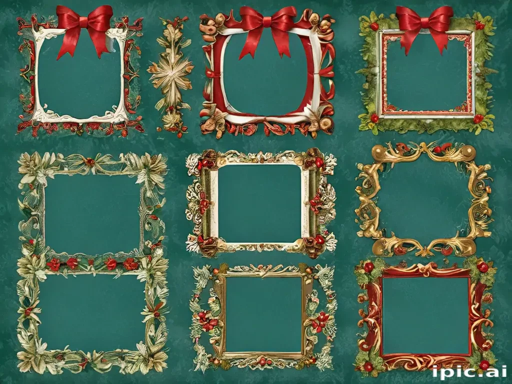 christmas clip art frames