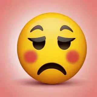 sad face emoji