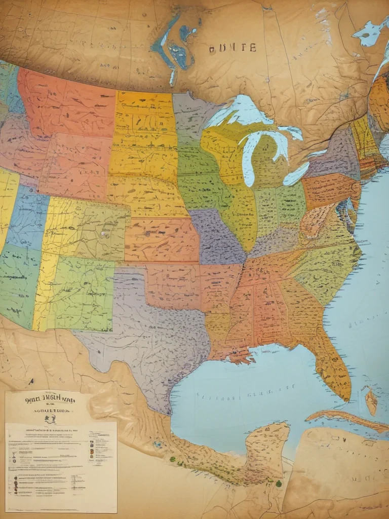 map of united states of america