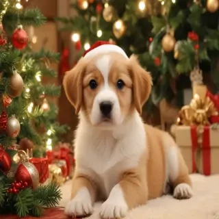 christmas puppy backgrounds