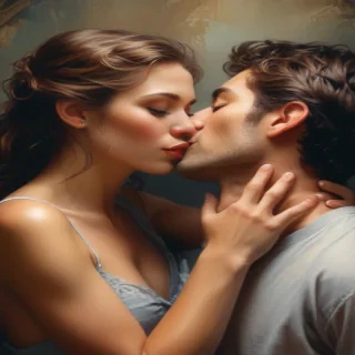 kissing png