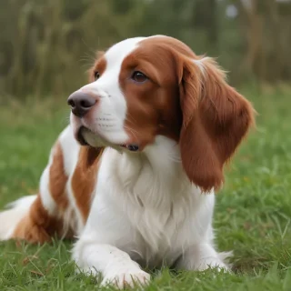 irish red and white setter