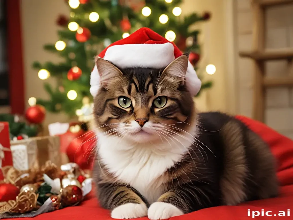 christmas images cats