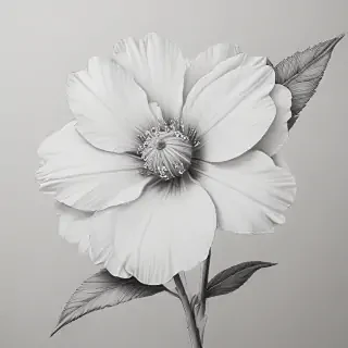 flower drawings pencil
