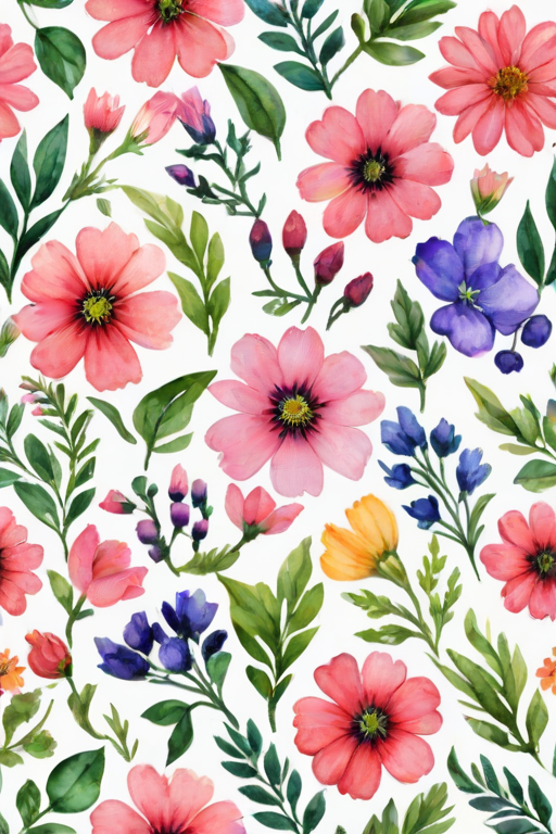 clipart watercolor flowers