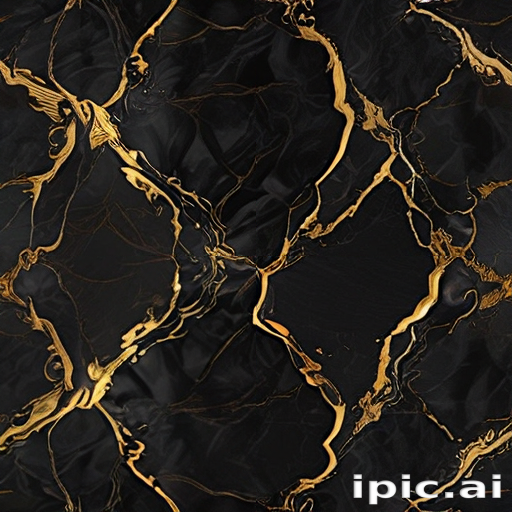 Elegant Black Marble with Striking Gold Veins for Luxurious Decor and ...
