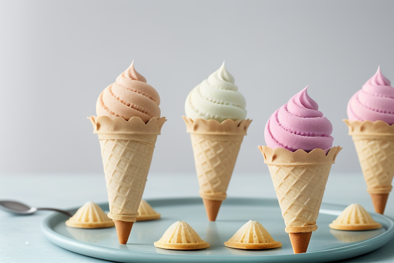 mini ice cream wafer cones