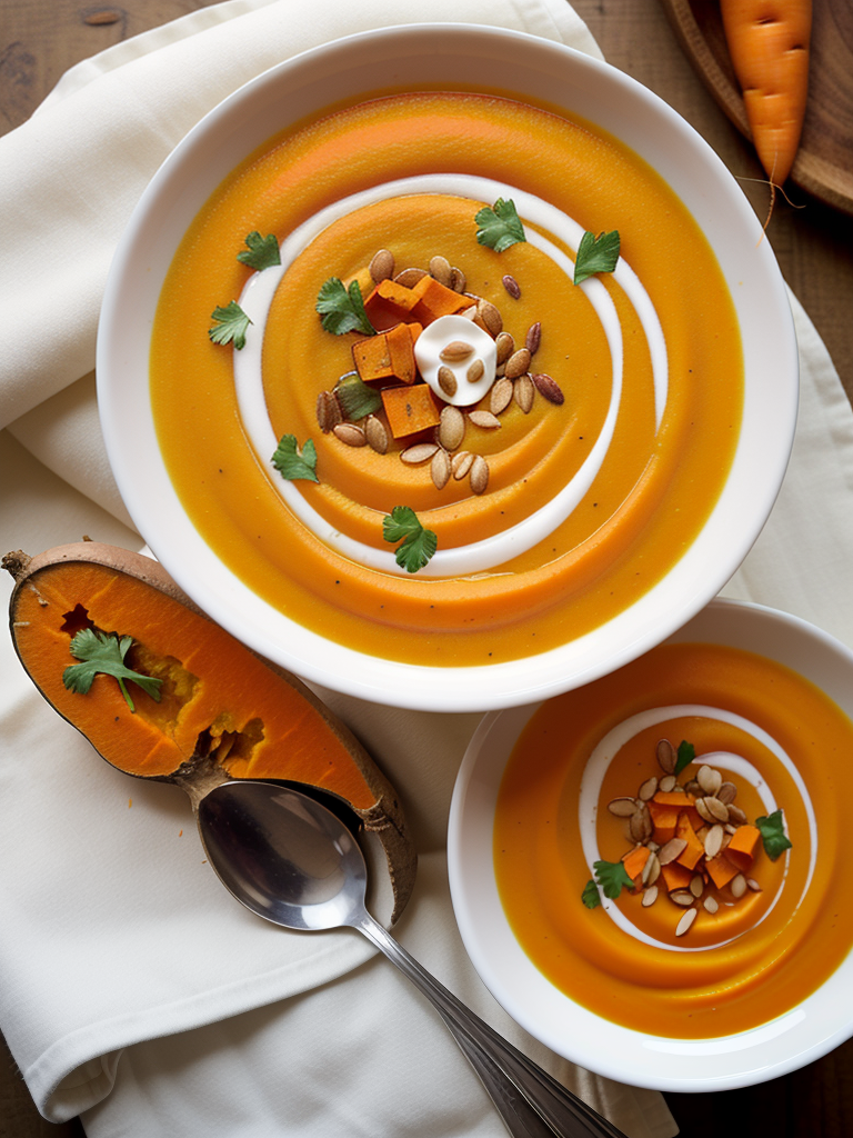 carrot sweet potato soup ginger