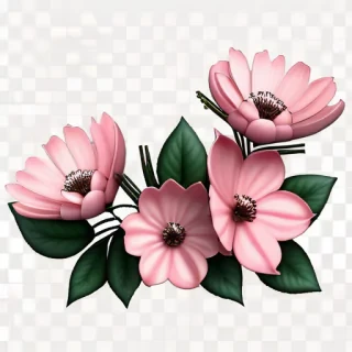 pink flowers png