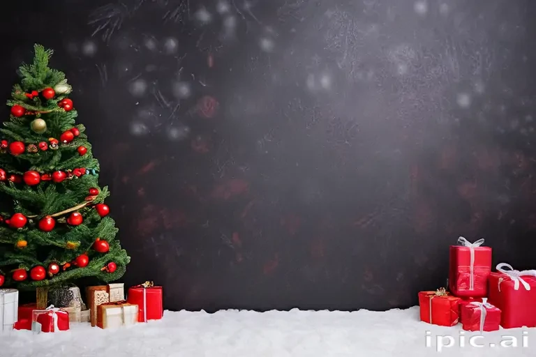 christmas background portrait