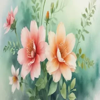 floral watercolor background