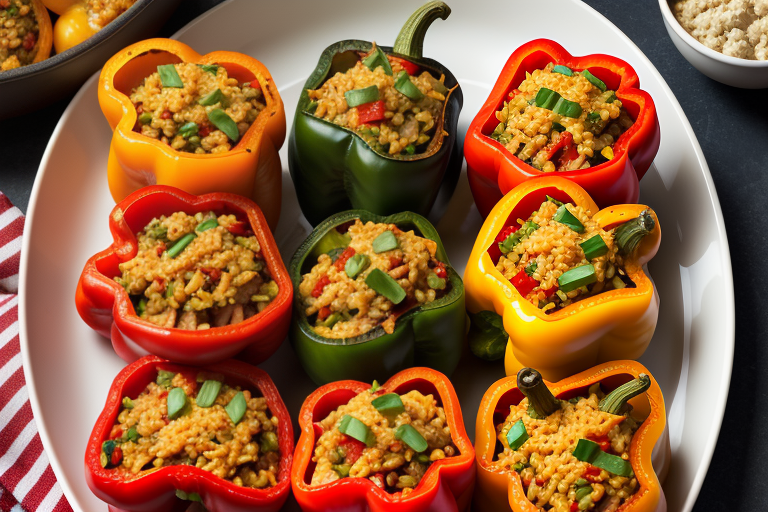 what to eat with stuffed peppers