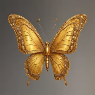 golden butterfly png