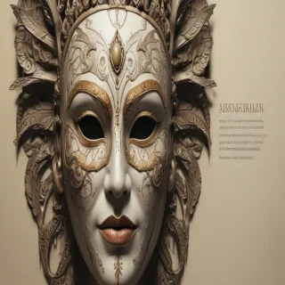 drawing of a mask