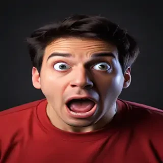shocked face png