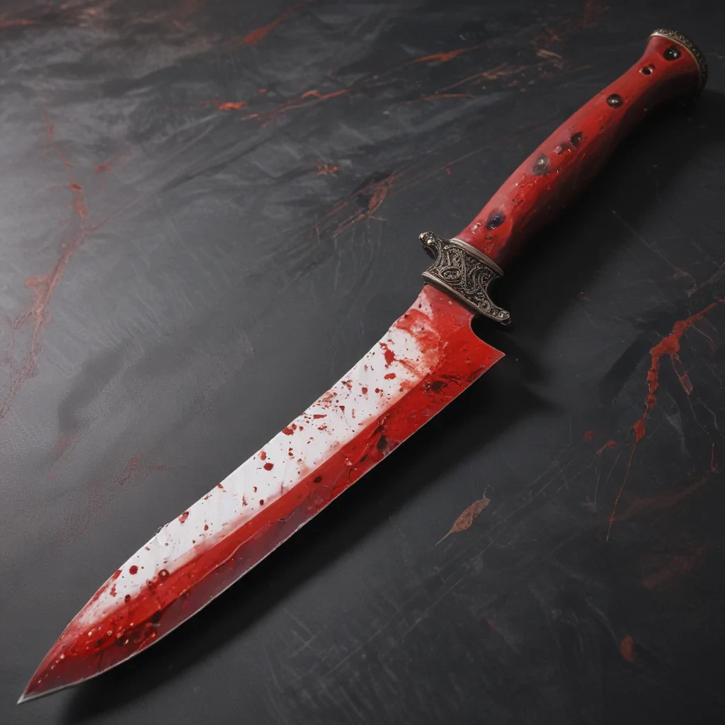 bloody knife aesthetic