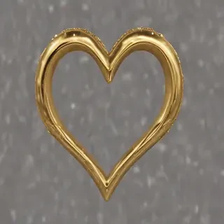 gold heart png