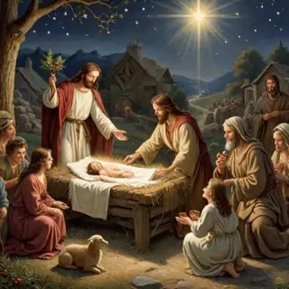 merry christmas jesus images