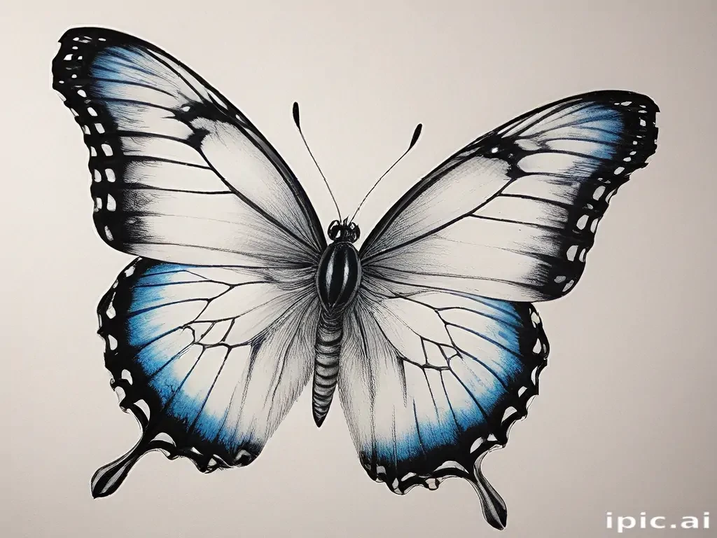 drawing pic of butterfly