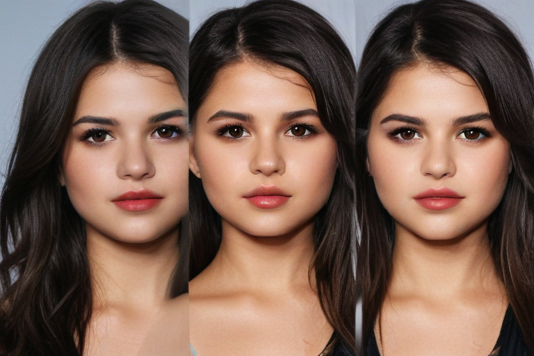 selena gomez face changing