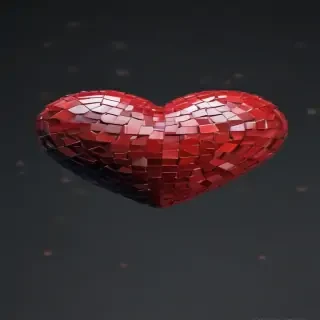 pixelated heart png