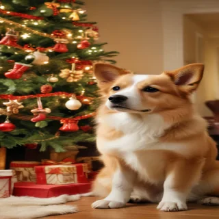 christmas wallpaper dogs