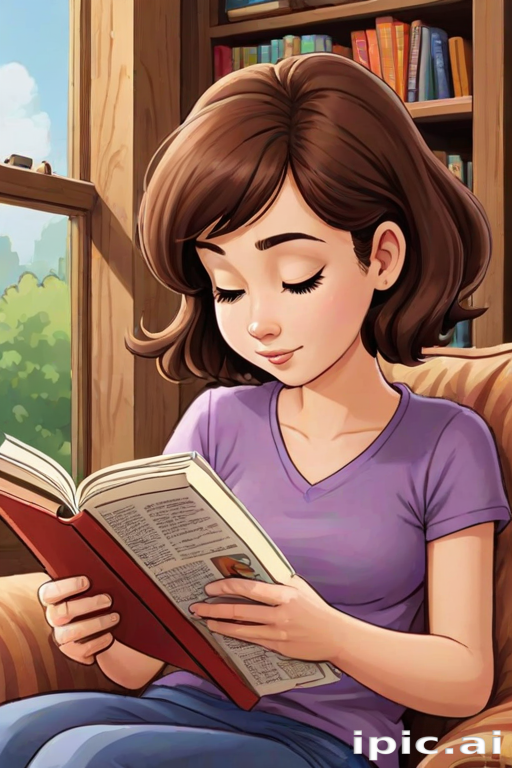 reading cartoon